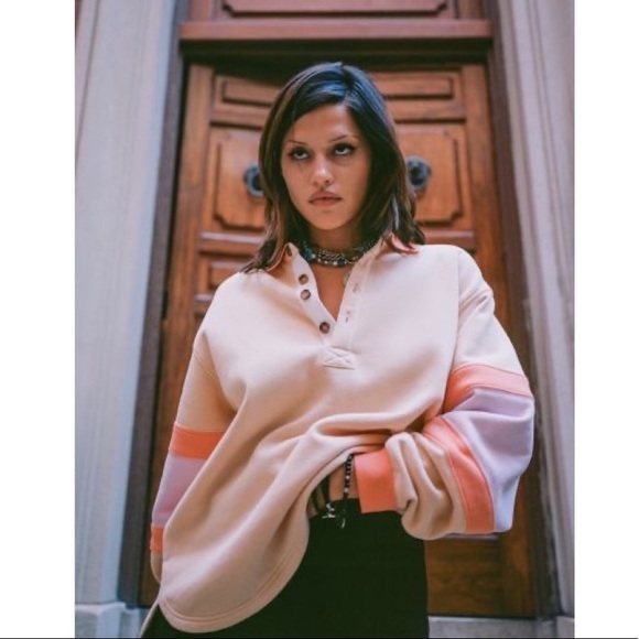 Urban Outfitters Sweaters - UO BDG Oscar Colorblock Polo Sweatshirt